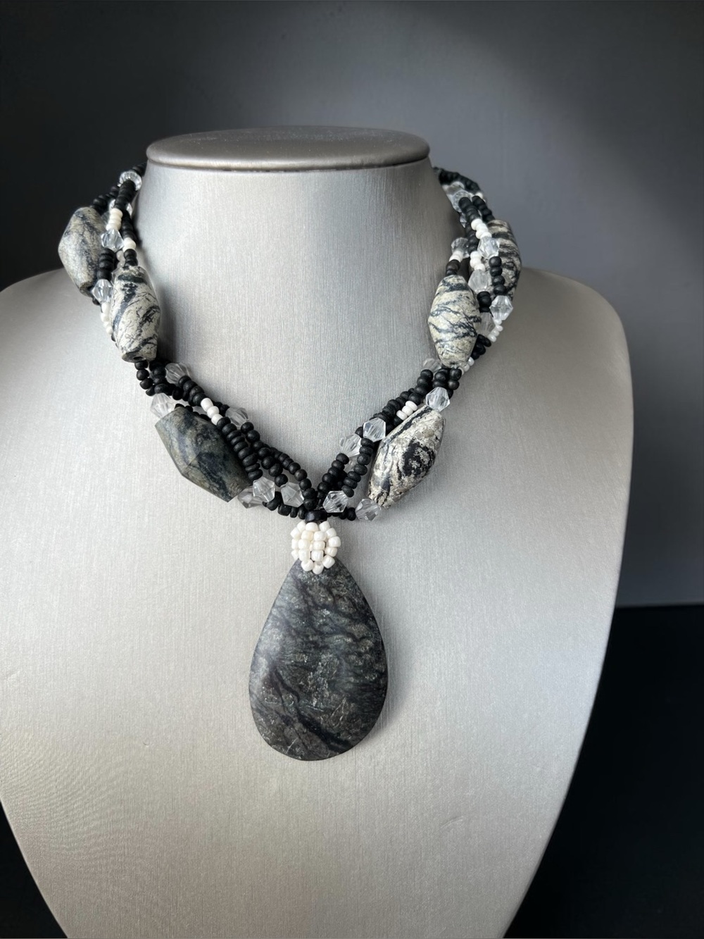 π Artisan Stone Pendant Necklace π